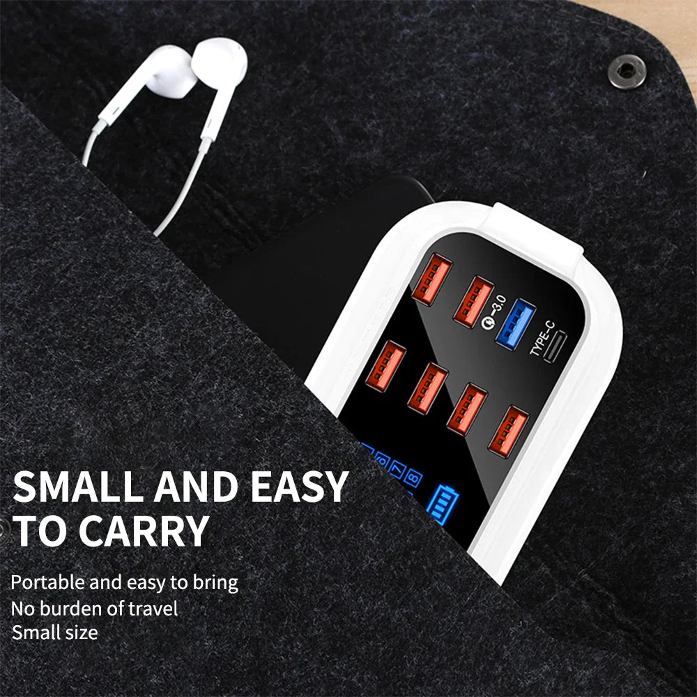 8 Ports Quick Charger For xiaomi huawei samsung